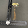 Vintage Asian Fan Brooch