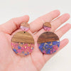 Wooden and Resin Earrings: Jupiter