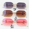 Snake Frame Gradient Sunglasses