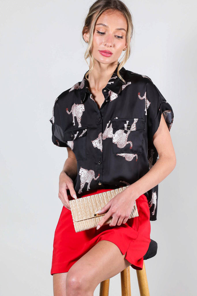 Leaping Leopards Blouse