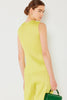 Pleated Sleeveless Top: Lime