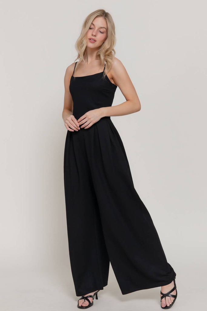 Midnight Magic Wide Leg Jumpsuit