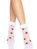 Strawberry Ruffle Anklet Socks