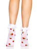 Strawberry Ruffle Anklet Socks