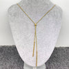 Golden Stainless Steel Lariat Necklace