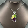 Dried Flower Cat Charm Necklace