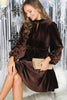 Chocolate Velvet Mini Dress