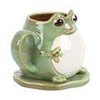 Frog Ceramic Mug and Lily Pad Saucer