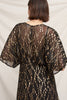 Gauzy & Golden Kimono Maxi Dress