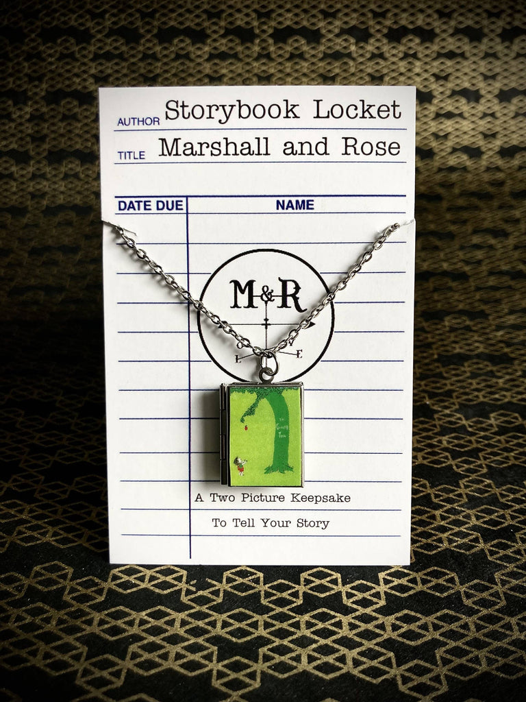 Book Locket Necklace - The Giving Tree: Stainless Steel