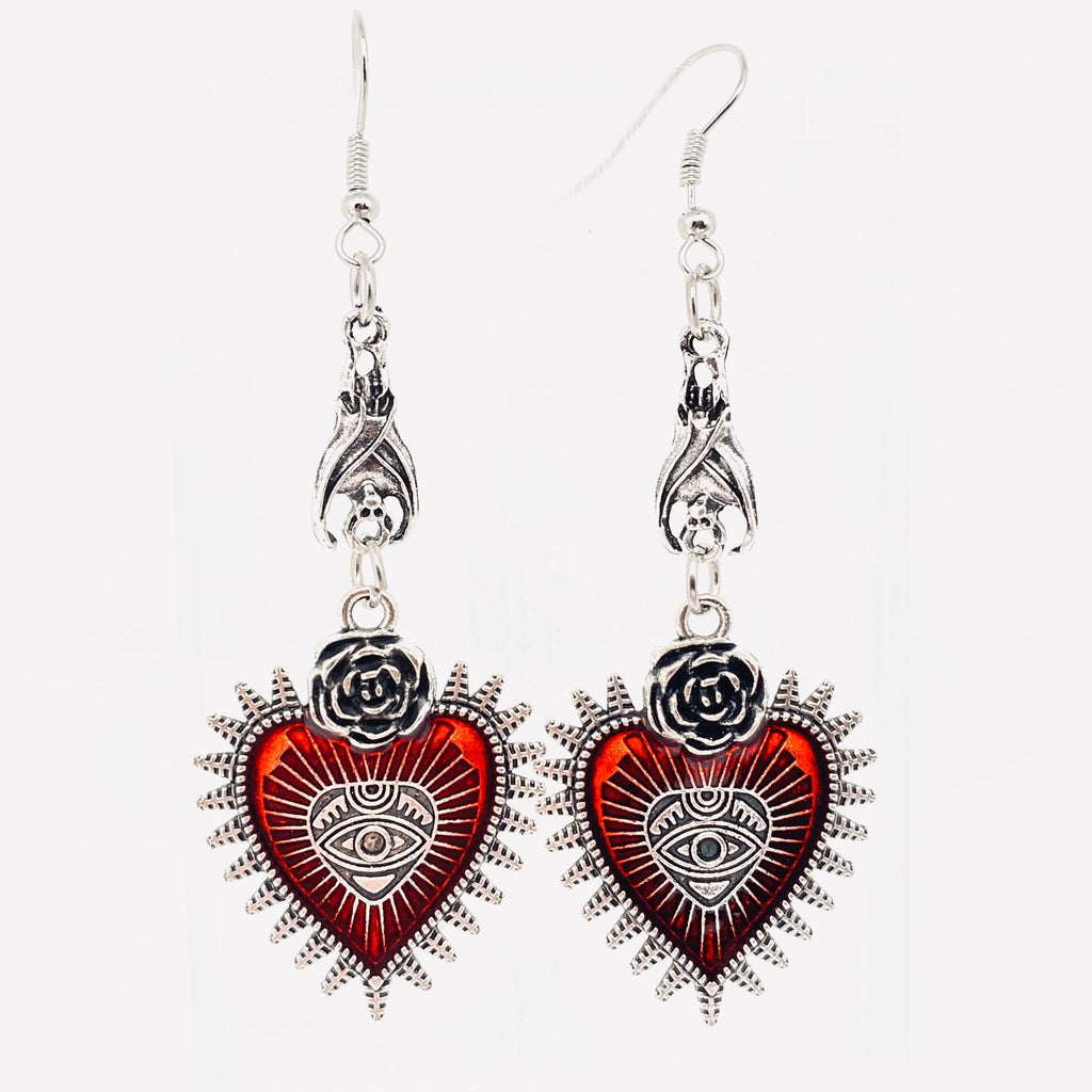Gothic Heart Earrings