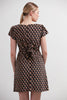 Corduroy Mushroom Mini Dress: Chocolate