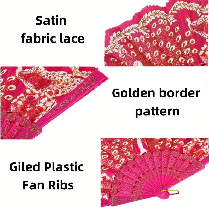 Peacock Showgirl Hand Fan6