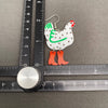 Fancy Hens Earrings: Black