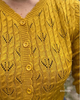 Lace Pattern Scalloped Cardigan :Black