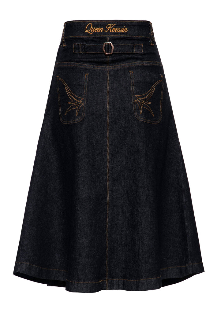 Rock Denim Western Skirt