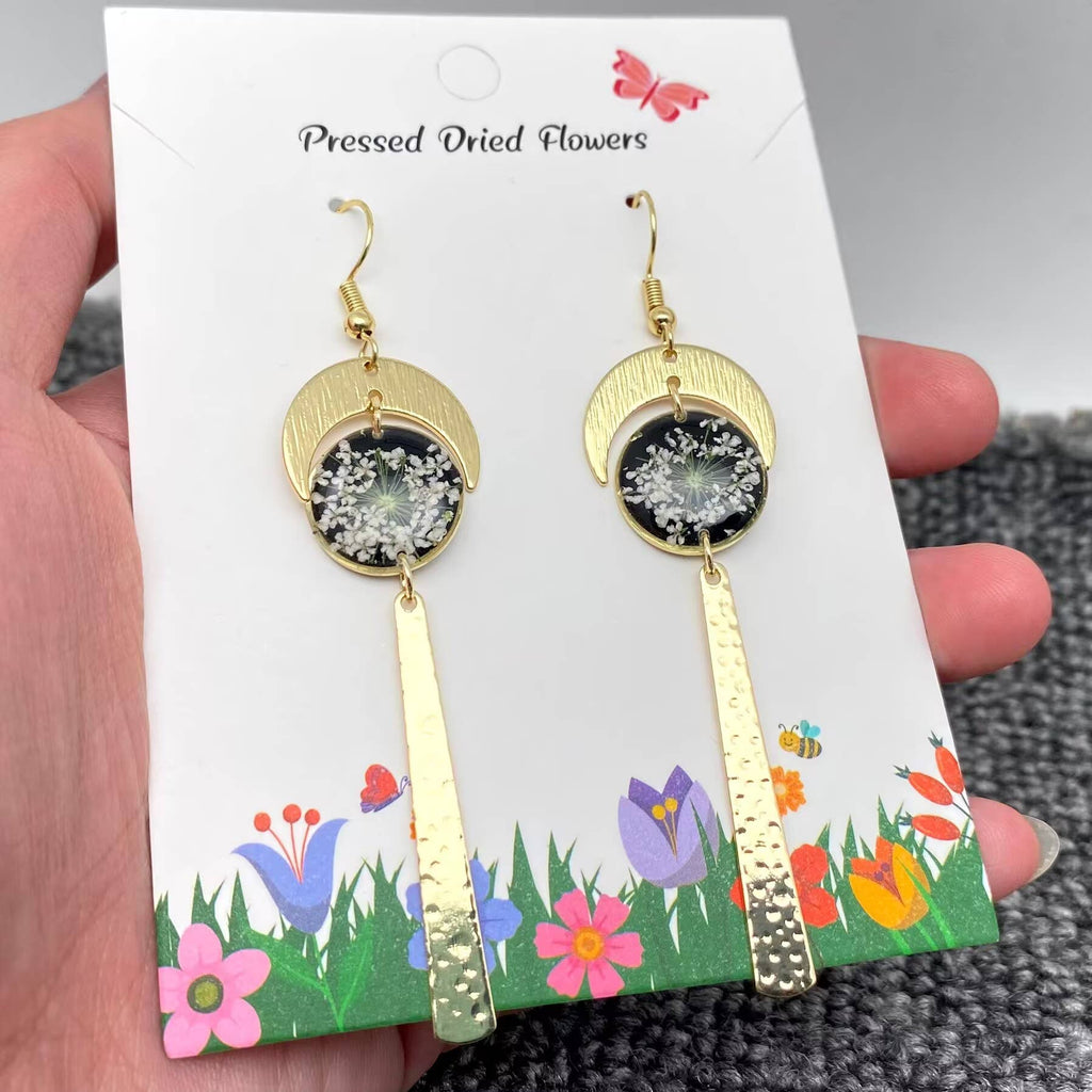 Queen Anne's Lace Flowers Earrings