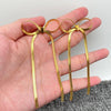 Gold Chain  Bow Stainless Steel Earrings