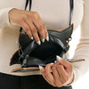 Winking Black Cat Crossbody Bag