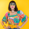 Rainbow Valley Peasant Top