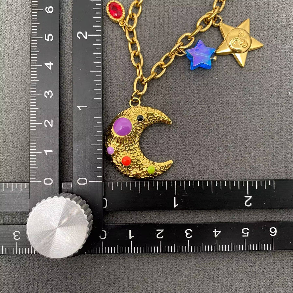 Fantastic Star Moon Char Necklace