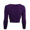 Grape Cropped Cardigan
