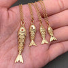 Swinging Tail Fish Charm Necklace