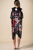 Red Flower Garden Kimono