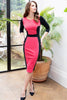 Colour Blocked Bodycon Dress