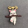 Hang In There Kitty Brooch