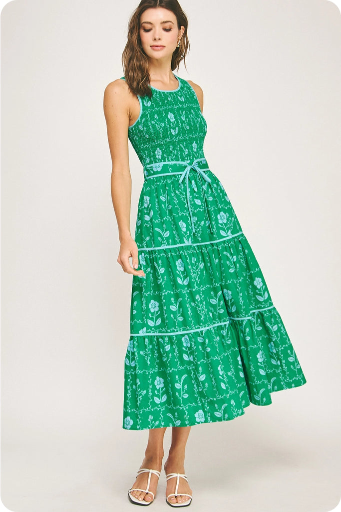 Dutch Floral Smocked Dress