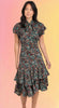 Forties Glam Floral MidI Dress
