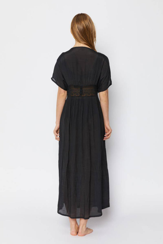 Long Swim Cover: Black
