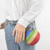 Rhinestone Rainbow Heart Bag