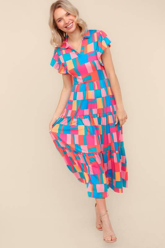 Rainbow Rothko Art Dress