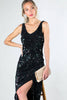 Stretch Sequin Maxi Dress