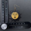 Hello Sun Wood Earrings