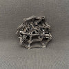 Rhinestone Spider Web Brooch