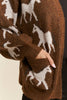 Two Tone Horse Cardigan