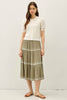 Pointelle Puff Sleeve Cardigan: Cream