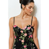 Embroidered Sweetheart Tulle Midi Dress