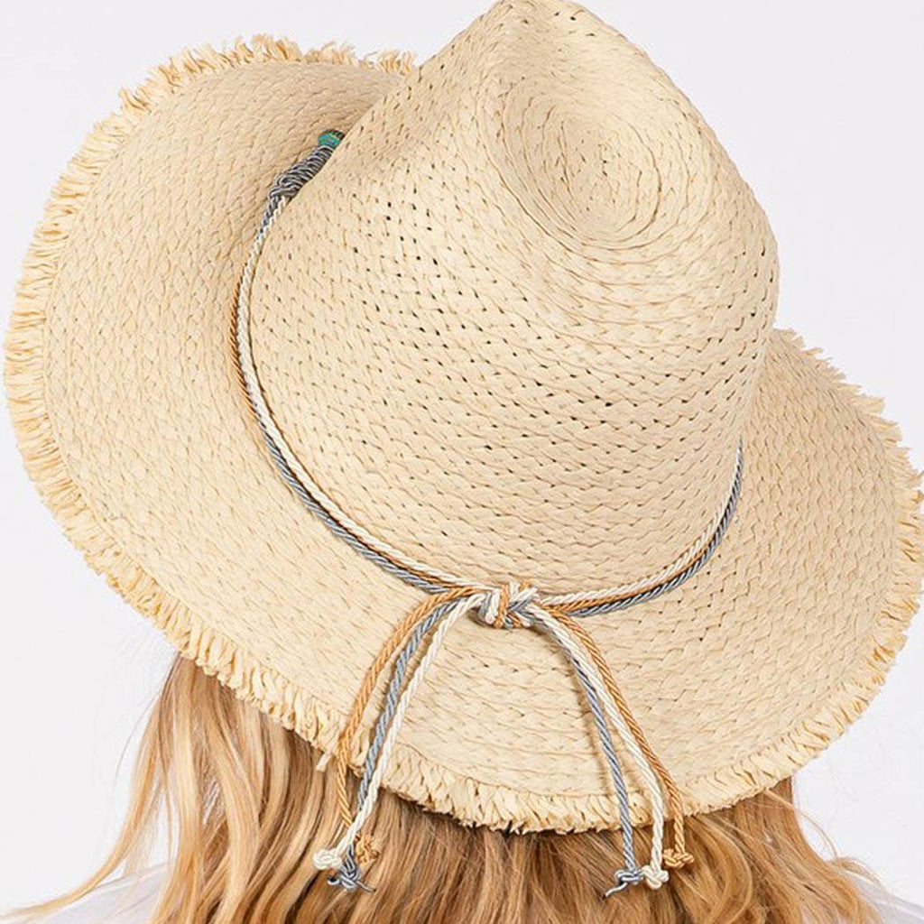 Frayed Brim Sun Hat