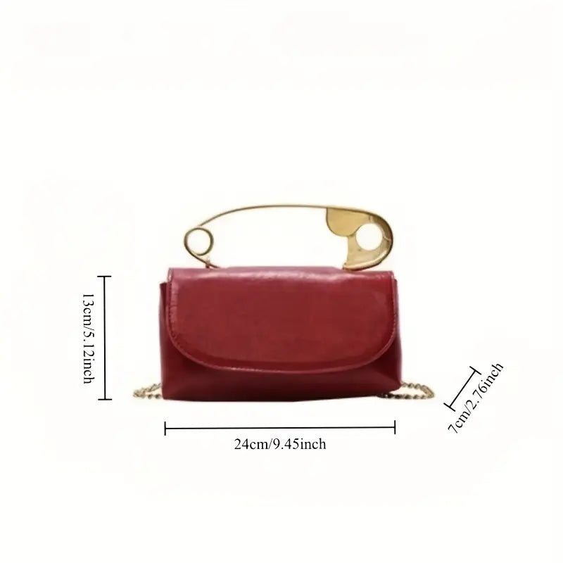 Pretty Punk Pin Purse: Wine