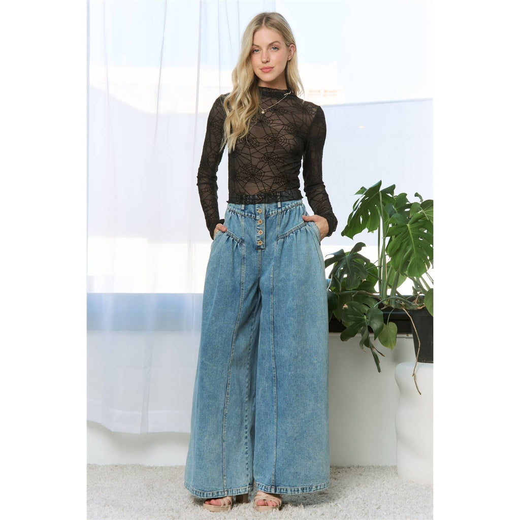 Spider Mesh Sheep Layering Top