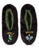 Pickle Baller Sherpa Lined Slippers: Black / M-L