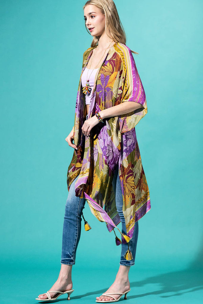 Safari Kimono: Amethyst Grove