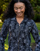 Black Floral Cobweb Boiler Suit