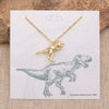 Gold Tyrannosaurus Rex Necklace