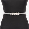 Metal Multi Heart Buckle Belt: Silver