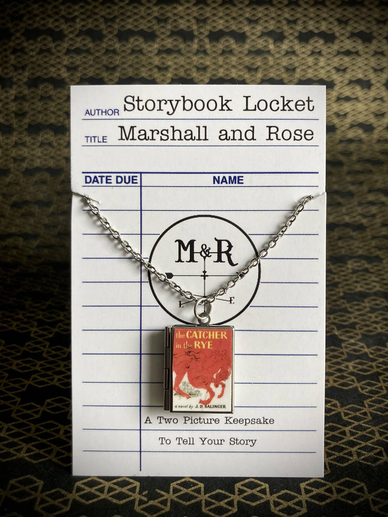 Book Locket Necklace - The Catcher in the Rye: Stainless Steel